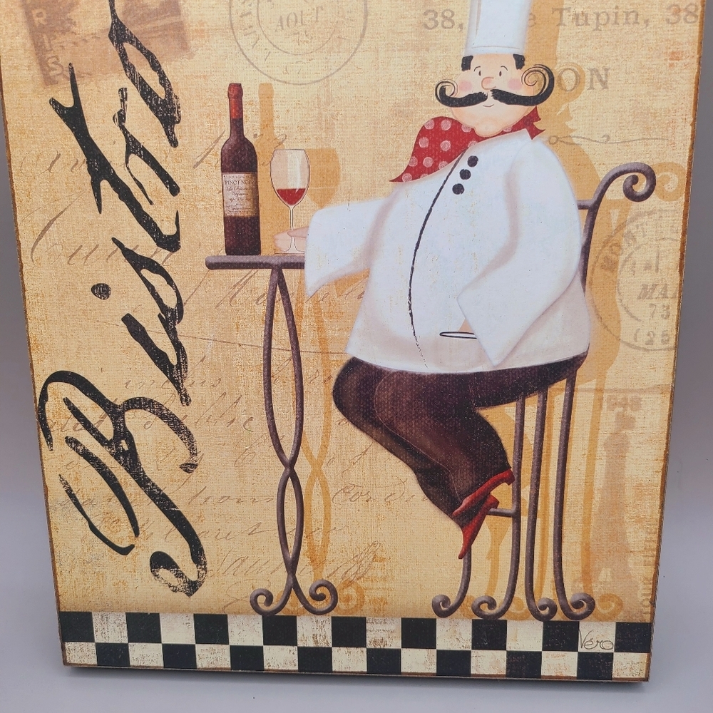 Bistro Fat Chef Wall Art - Picture 5 of 7